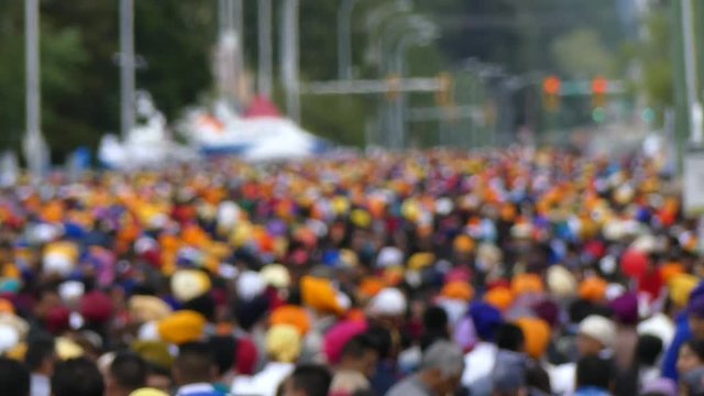 Anonymous sikh crowd Vaisakhi parade