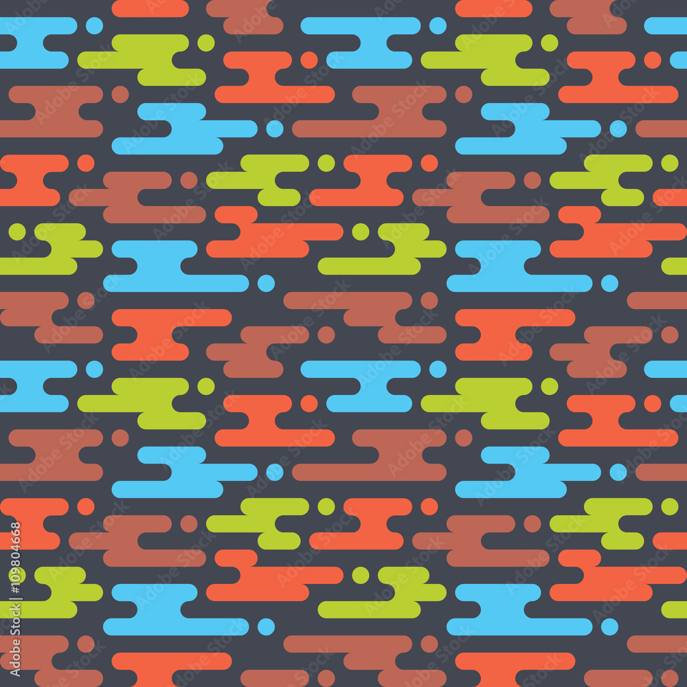 Aufkleber abstract geometric background - seamless vector pattern in flat style design. abstract seamless patt