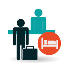 Hotel design. service icon. travel concept