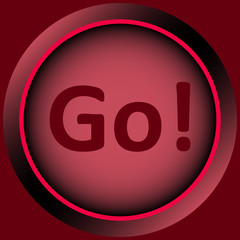 Icon red word go