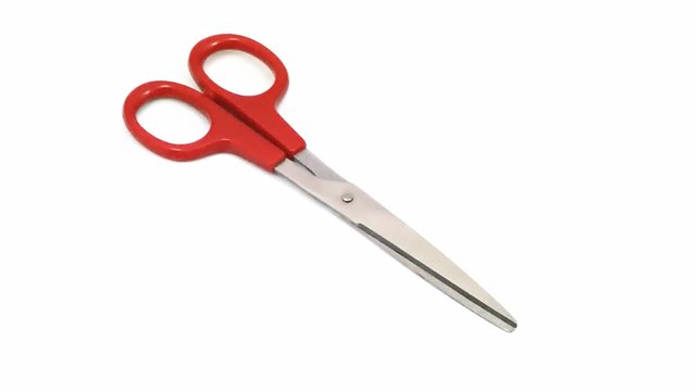 Red Scissor Rotating