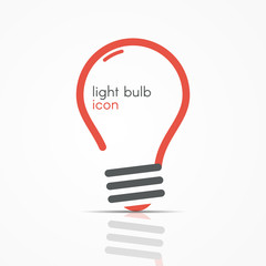 Light bulb idea icon.Light bulb logo, light bulb sign, light bulb symbol. Business idea concept.