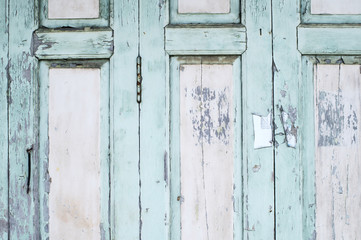 grunge folding door.