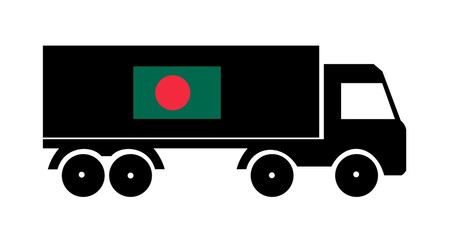 Camion de transport du Bangladesh
