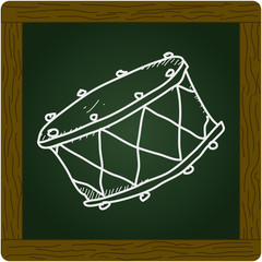 Simple doodle of a drum