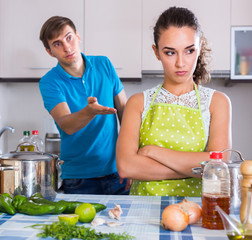 person criticizing young spouse