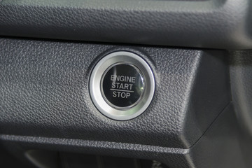 Engine Start button in the car