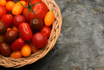 Basket of Medley Tomatoes