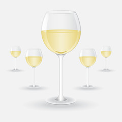 glasses of white wine