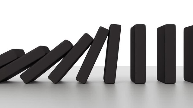 Falling domino animation