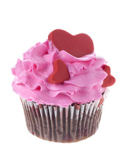 pink icing cupcake