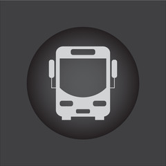 Bus vector icon. black icon