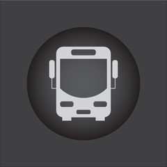 Bus vector icon. black icon