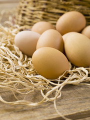 brown eggs.