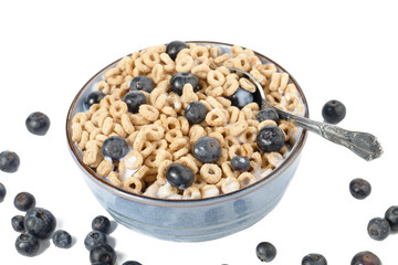scattered blueberries