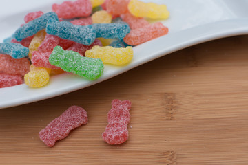 sour gummy candy