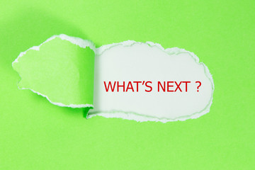 what is next written under torn paper