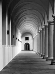 Corridor archway perspective