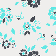 floral abstract seamless pattern