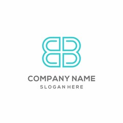 Monogram Letter B Vector Logo Template