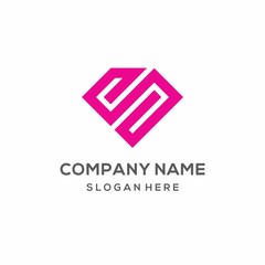 Monogram Letter S Diamond Logo Template
