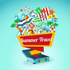 Summer Travel Concept Poster