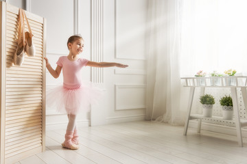 girl in a pink tutu