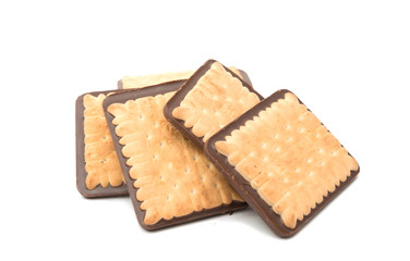 chocolate cookie isolated