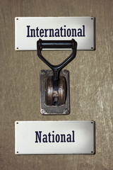 Schild 106 - International - obrazy, fototapety, plakaty