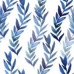 pattern of blue plants - 109821045