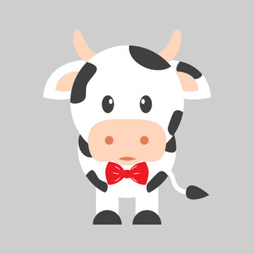 cow with bow