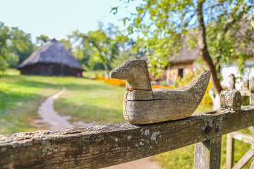 Ancient traditional Ukrainian figure of a bird 