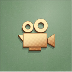 Ikona vintage z szumem i cieniem © vempireart