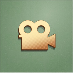 Ikona vintage z szumem i cieniem © vempireart