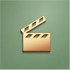 Ikona vintage z szumem i cieniem © vempireart