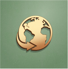 Ikona vintage z szumem i cieniem © vempireart