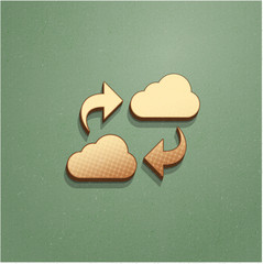 Ikona vintage z szumem i cieniem © vempireart