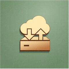 Ikona vintage z szumem i cieniem © vempireart