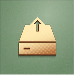 Ikona vintage z szumem i cieniem © vempireart