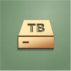 Ikona vintage z szumem i cieniem © vempireart