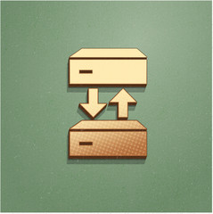 Ikona vintage z szumem i cieniem © vempireart