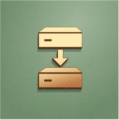 Ikona vintage z szumem i cieniem © vempireart