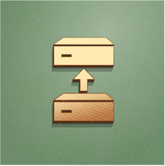 Ikona vintage z szumem i cieniem © vempireart