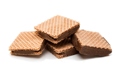 chocolate wafer isolated