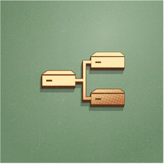 Ikona vintage z szumem i cieniem © vempireart