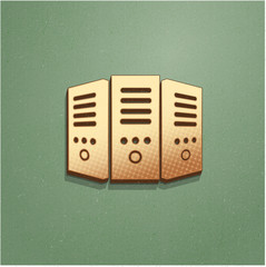 Ikona vintage z szumem i cieniem © vempireart