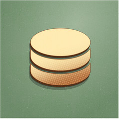 Ikona vintage z szumem i cieniem © vempireart