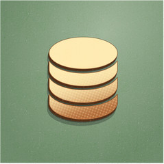 Ikona vintage z szumem i cieniem © vempireart