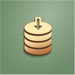 Ikona vintage z szumem i cieniem © vempireart