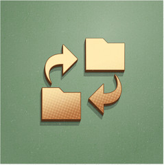 Ikona vintage z szumem i cieniem © vempireart